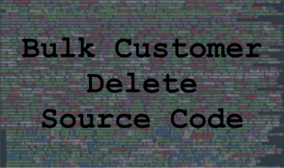 Bulk Customer Delete Plugin Source Code Logo